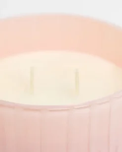 New Dunnes Stores Francis Brennan the Collection Pink Cut Glass Candle