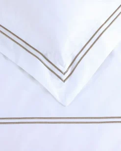 Clearance Dunnes Stores Francis Brennan the Collection Mink Double Stripe Duvet Cover