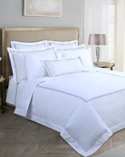 Clearance Dunnes Stores Francis Brennan the Collection Mink Double Stripe Oxford Pillowcase