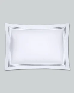 Hot Dunnes Stores Francis Brennan the Collection Grey Double Stripe Oxford Pillowcase