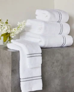 Discount Dunnes Stores Francis Brennan the Collection Grey Stripe Towel