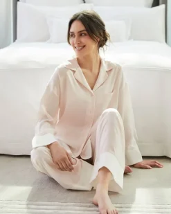 Fashion Dunnes Stores Francis Brennan the Collection Moyvane Blush Pyjama Set
