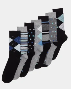 Fashion Dunnes Stores Fresher Feet Cotton Rich Socks - Pack Of 7