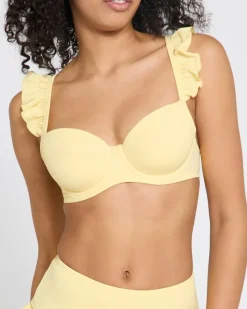 Outlet Dunnes Stores Frill Padded Cup Bikini Top