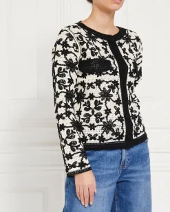 Clearance Dunnes Stores Gallery Freida Mono Embroidered Cardigan