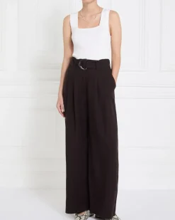 Sale Dunnes Stores Gallery High Waisted Belted Wide Leg Trousers