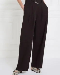 Sale Dunnes Stores Gallery High Waisted Belted Wide Leg Trousers