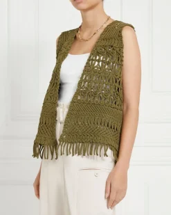 Online Dunnes Stores Gallery Lucia Cotton Fringe Waistcoat
