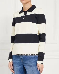 Online Dunnes Stores Gallery Lucia Stripe Polo Jumper