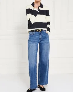 Online Dunnes Stores Gallery Lucia Stripe Polo Jumper