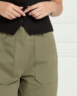Sale Dunnes Stores Gallery Lyocell Blend Utility Trousers