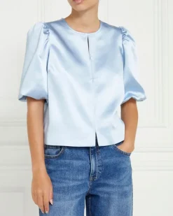 Best Dunnes Stores Gallery Satin Short Balloon Sleeve Jacket