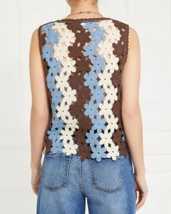 Outlet Dunnes Stores Gallery Sylvie Crochet Knit Waistcoat
