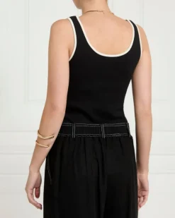 Discount Dunnes Stores Gallery Sylvie Gold Button Cotton Vest