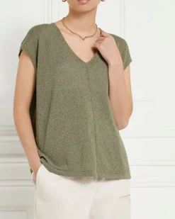 Clearance Dunnes Stores Gallery V-Neck Cut And Sew Top