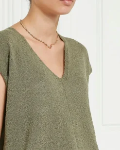 Clearance Dunnes Stores Gallery V-Neck Cut And Sew Top