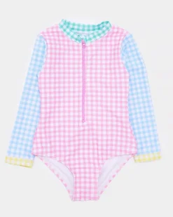 Sale Dunnes Stores Gingham Swimsuit (6 Months-6 Years)