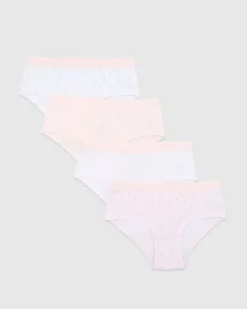 Sale Dunnes Stores Girls Cotton Rich Shorts - Pack Of 4 - (2-14 Years)