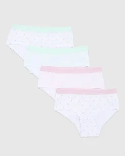 Hot Dunnes Stores Girls Cotton Rich Shorts - Pack Of 4 - (2-14 Years)