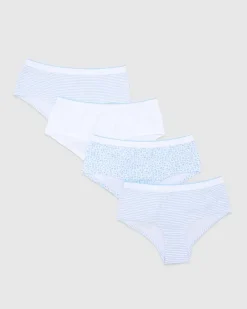 Hot Dunnes Stores Girls Cotton Rich Shorts - Pack Of 4 - (2-14 Years)