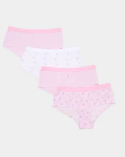 Clearance Dunnes Stores Girls Cotton Rich Shorts - Pack Of 4 - (2-14 years)