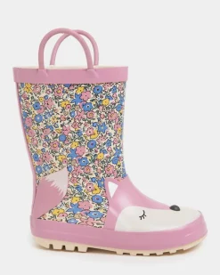 New Dunnes Stores Girls 3D Wellies (Size 4 Infant-2)