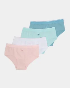 Outlet Dunnes Stores Girls Shorts - Pack Of 4 (2-14 Years)