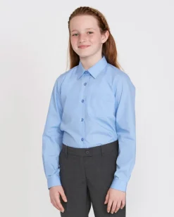 Online Dunnes Stores Girls Slim Fit Blouses - Pack Of 3 - (4-16 Years)