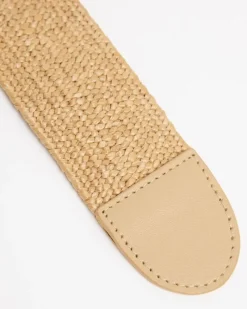 Online Dunnes Stores Gold Buckle Raffia Belt