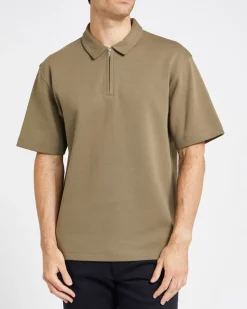 New Dunnes Stores Heavy Interlock Relaxed Polo