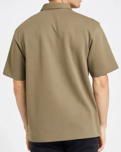 New Dunnes Stores Heavy Interlock Relaxed Polo
