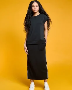 New Dunnes Stores Helen Steele Black Cap Sleeve Top
