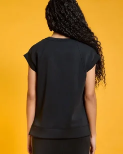New Dunnes Stores Helen Steele Black Cap Sleeve Top
