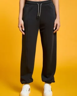 Clearance Dunnes Stores Helen Steele Black Modal Soft Touch Gathered Hem Jogger