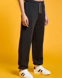 Clearance Dunnes Stores Helen Steele Black Modal Soft Touch Gathered Hem Jogger