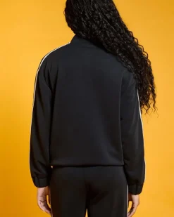 Sale Dunnes Stores Helen Steele Black Modal Soft Touch Side Tape Jacket
