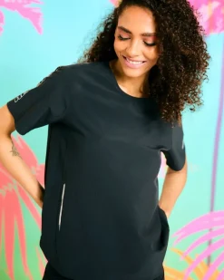 Outlet Dunnes Stores Helen Steele Black Reflective Performance T-Shirt