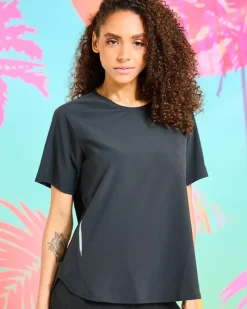 Outlet Dunnes Stores Helen Steele Black Reflective Performance T-Shirt