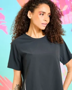 Outlet Dunnes Stores Helen Steele Black Reflective Performance T-Shirt
