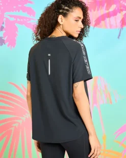 Outlet Dunnes Stores Helen Steele Black Reflective Performance T-Shirt
