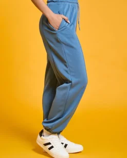 Discount Dunnes Stores Helen Steele Blue Modal Soft Touch Gathered Hem Jogger