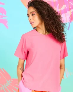 Fashion Dunnes Stores Helen Steele Coral Performance T-Shirt