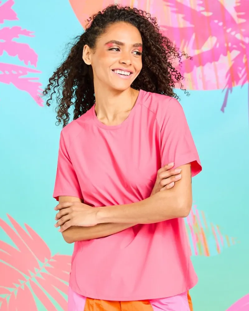 Fashion Dunnes Stores Helen Steele Coral Performance T-Shirt