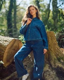 Clearance Dunnes Stores Helen Steele Printed Denim Co-Ord Denim Jacket