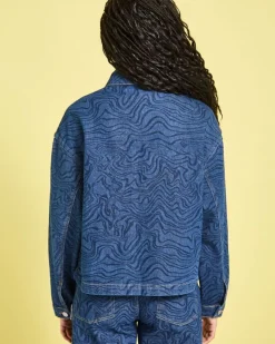 Clearance Dunnes Stores Helen Steele Printed Denim Co-Ord Denim Jacket