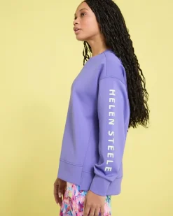 Best Dunnes Stores Helen Steele Purple Neo Crew Neck Sweater
