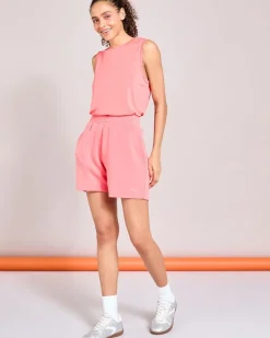 Discount Dunnes Stores Helen Steele Soft Touch Coral Modal Gathered Waist Shorts