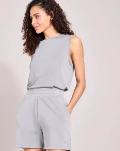 Best Dunnes Stores Helen Steele Soft Touch Grey Modal Gathered Waist Shorts