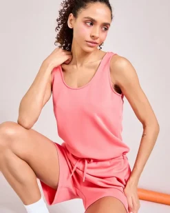 Best Dunnes Stores Helen Steele Soft Touch Modal Coral Playsuit