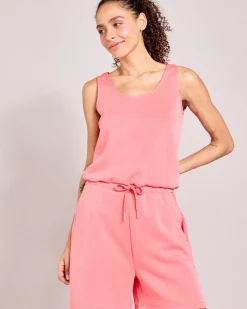 Best Dunnes Stores Helen Steele Soft Touch Modal Coral Playsuit
